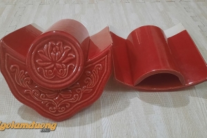 Ngói Âm Dương Đỏ Cờ